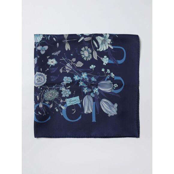 Gucci Neck Scarf Woman Blue